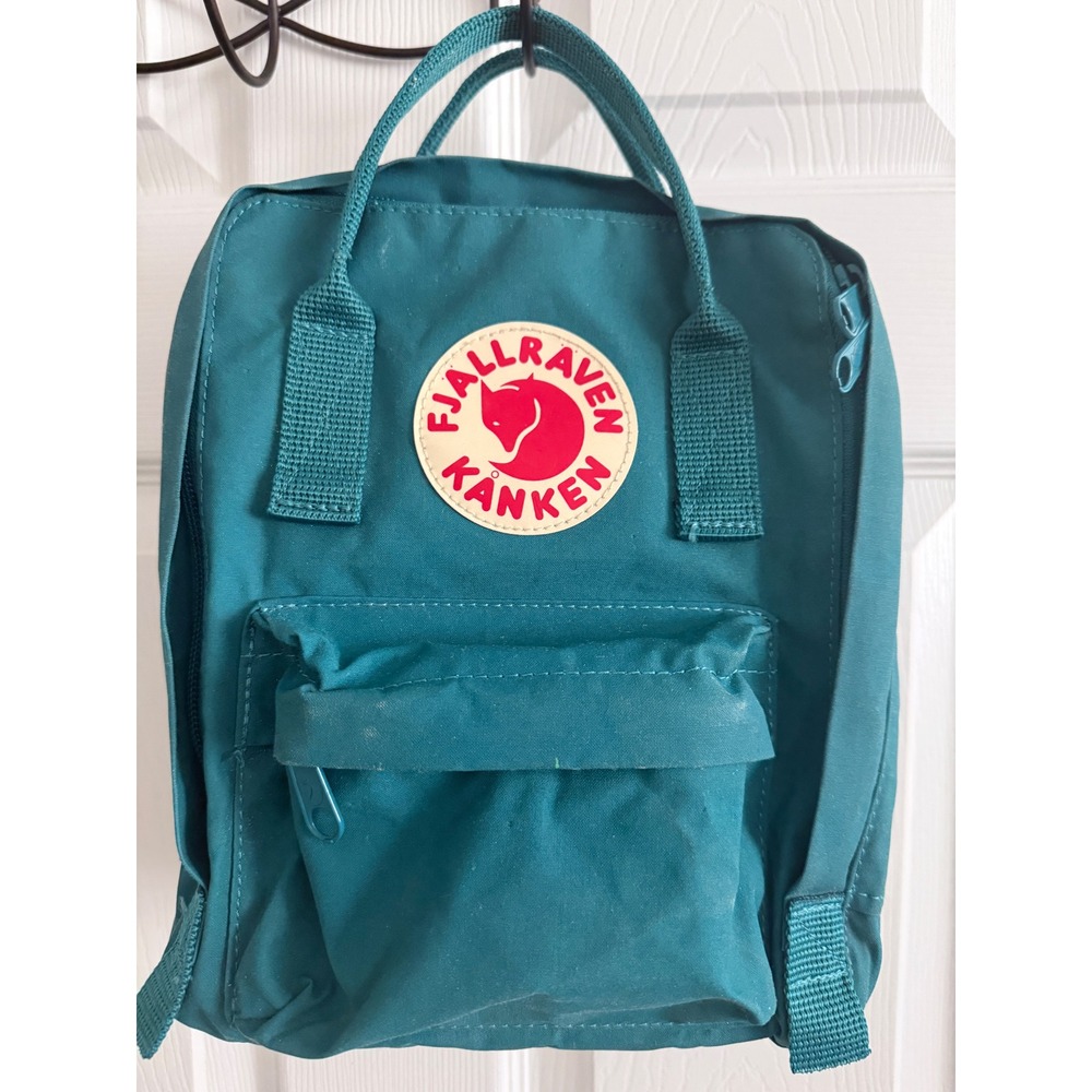 Fjallraven Kanken Mini Backpack Unisex Teal Blue Outdoor Gorpcore Utility